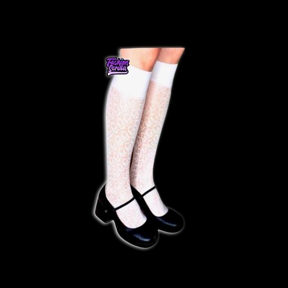 Dior White Oblique Monogram Sheer Stocking Socks - Picture 14 of 15